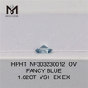 1.02CT OV FANCY BLUE VS1 diamante cultivado en laboratorio al por mayor HPHT NF303230012