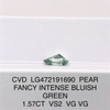 Diamantes sintéticos sueltos azules VS2 de 1,57 quilates, diamantes cultivados en laboratorio verde CVD, venta al por mayor LG472191690