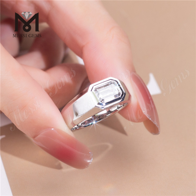 anillo de esmeralda talla esmeralda