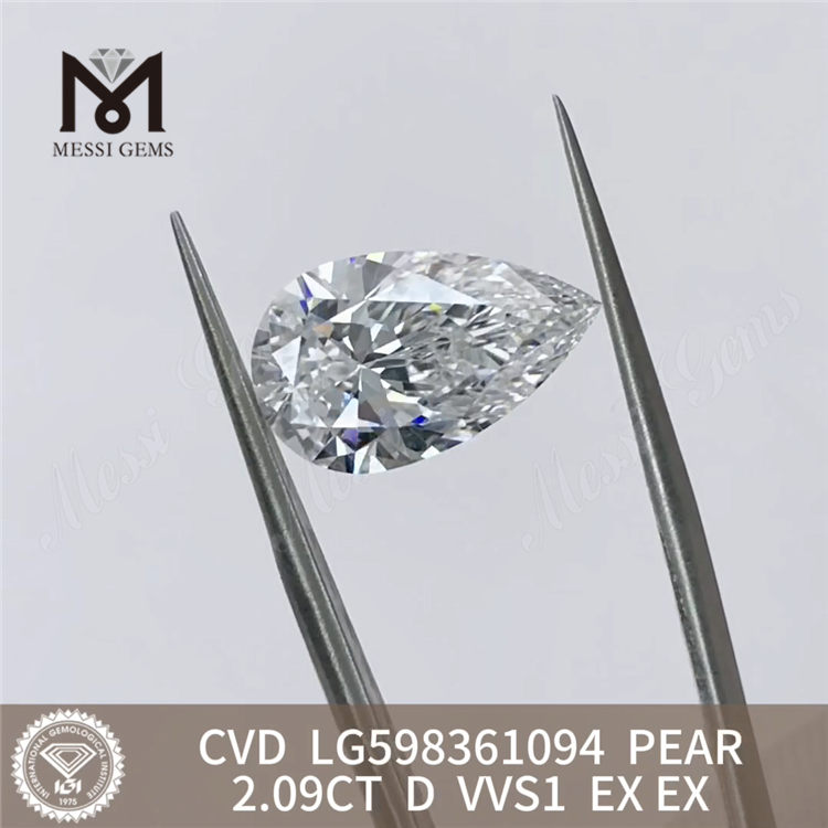 2.09CT D VVS1 EX EX PS CVD Diamante suelto LG598361094 