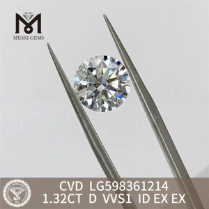 1.32CT D VVS1 ID EX EX cvd laboratorio diamante Calidad excepcional LG598361214