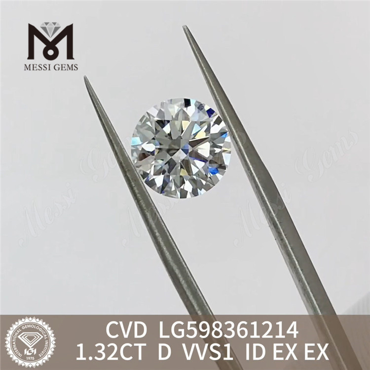 1.32CT D VVS1 ID EX EX cvd laboratorio diamante Calidad excepcional LG598361214