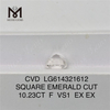 10.23ct F VS1 CORTE ESMERALDA CUADRADA Diamantes con certificación IGI CVD LG614321612 丨Messigems