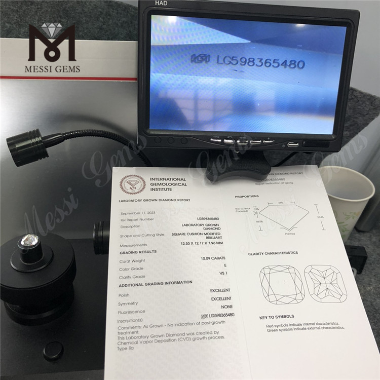 10.09CT E VS1 EX EX COJÍN CVD Diamante LG598365480