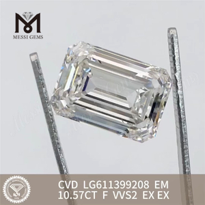 10.57CT EM F VVS2 CVD hecho en diamante de laboratorio LG611399208 丨Messigems 