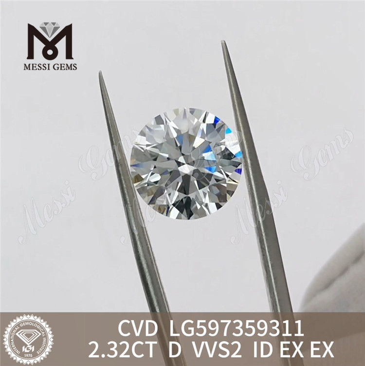 2.32ct igi diamante D VVS2 CVD Impresionantes diamantes a precios mayoristas 丨LG597359311 Messigems