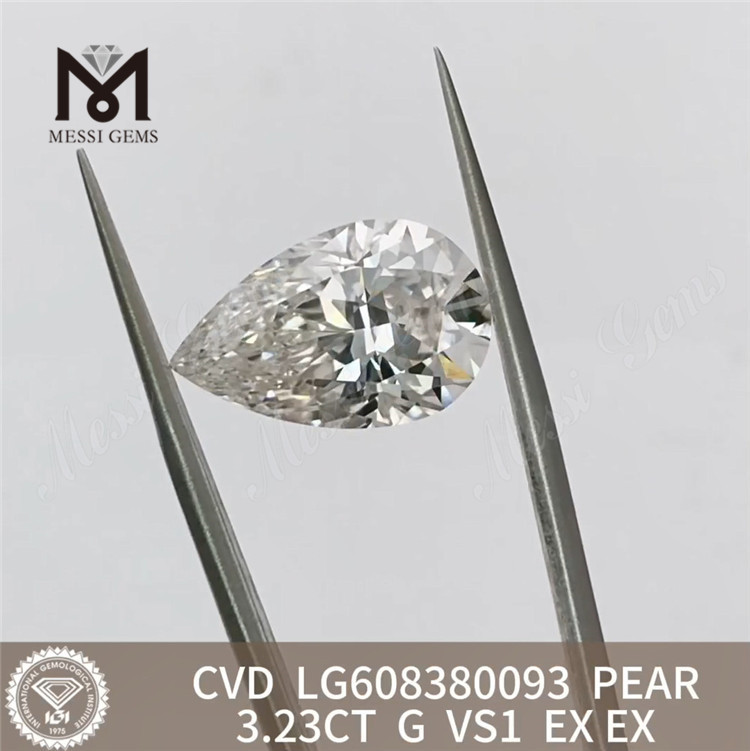 Certificado igi de 3,23 quilates para diamantes VS Diamantes CVD asequibles de calidad para diseñadores de joyas 丨Messigems LG608380093