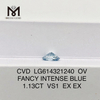 1.13CT FANCY INTENSE BLUE vs1 diamante cultivado en laboratorio En línea LG614321240 丨Messigems