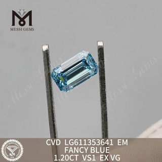 1.20CT VS1 CVD FANCY BLUE EM diamantes cultivados en laboratorio al mejor precio LG611353641 丨Messigems 