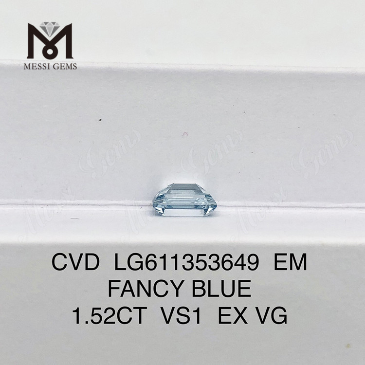 1.52CT VS1 EM FANCY BLUE CVD diamantes de brillo cultivados Estándar para la excelencia LG611353649 