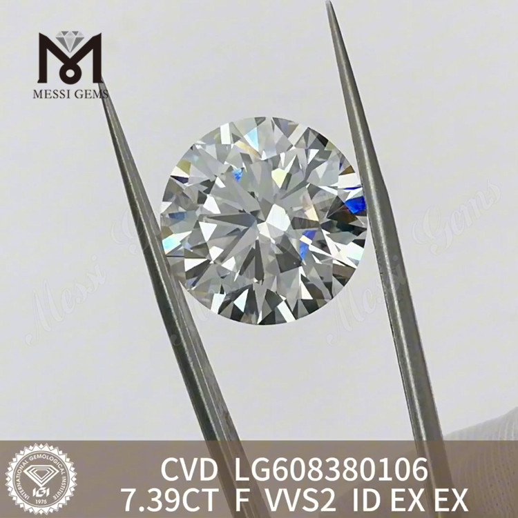 Diamantes simulados 7.39CT F VVS Compre en línea Nuestro amplio inventario de diamantes IGI 丨Messigems LG608380106