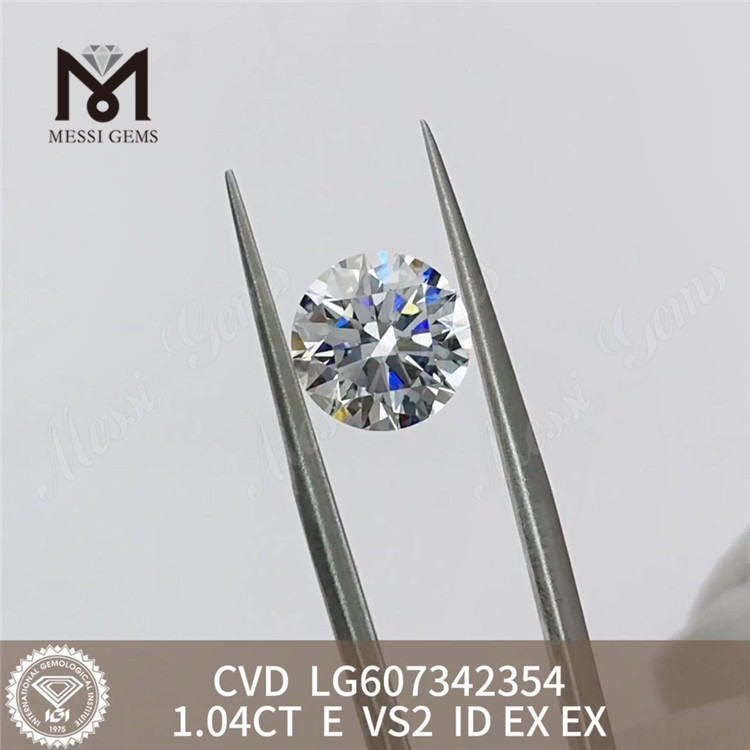 Diamante de laboratorio CVD E VS2 de 1,04 quilates para joyería sostenible 丨Messigems LG607342354