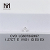 1.27CT E VVS1 Diamante sintético de 1 quilate Diamantes CVD para creaciones de joyería impresionantes 丨Messigems LG607342497