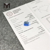 Diamantes cultivados en laboratorio de talla esmeralda azul de 6,02 quilates VS1 CVD LG626468358 丨Messigems 