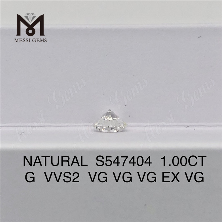 1.00CT G VVS2 VG Tienda de diamantes naturales Eleve sus diseños de joyería S547404丨Messigems