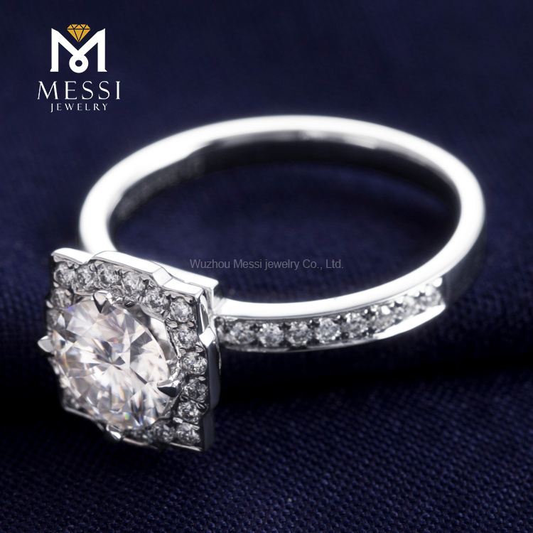 Anillo de boda 1CT Moissanite
