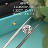 Diamantes de laboratorio HPHT 1,32 ct VS1 D Corte IDEL