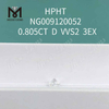 0.805CT blanco VVS2 3EX diamante suelto redondo hecho en laboratorio 