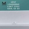 0.58CT blanco E/VS1 redondo mejores diamantes hechos en laboratorio IDEAL