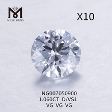 1.060CT D Redondo Hpht Diamond VS1 VG Grado de corte