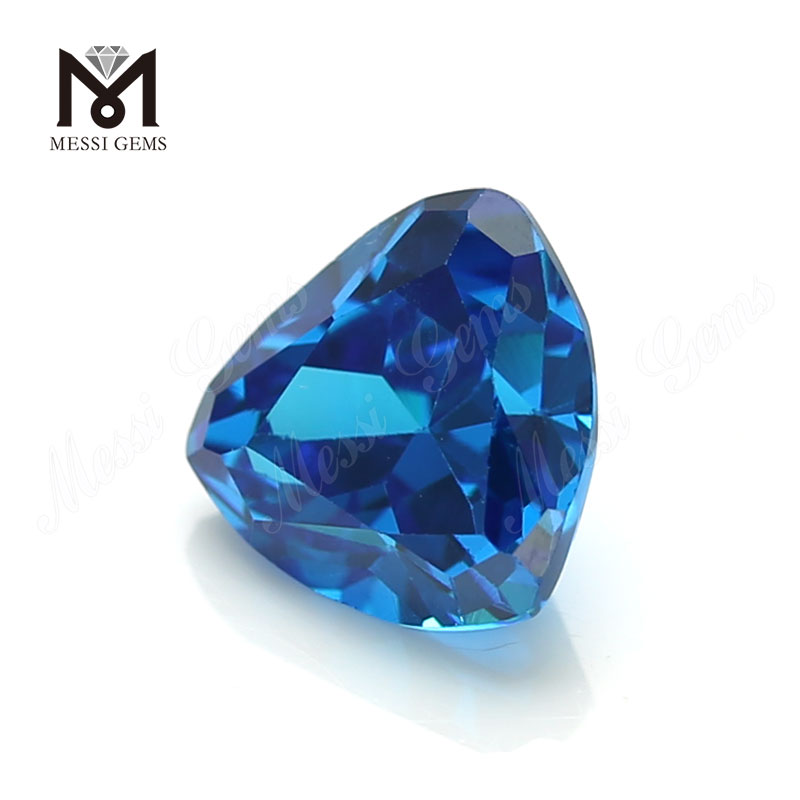 Trillón de alta calidad Forma 8 * 8 mm Topacio azul CZ Precio de piedra de zirconia cúbica