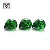 4*6 gemas sueltas en forma de pera verde circonita cúbica artificial