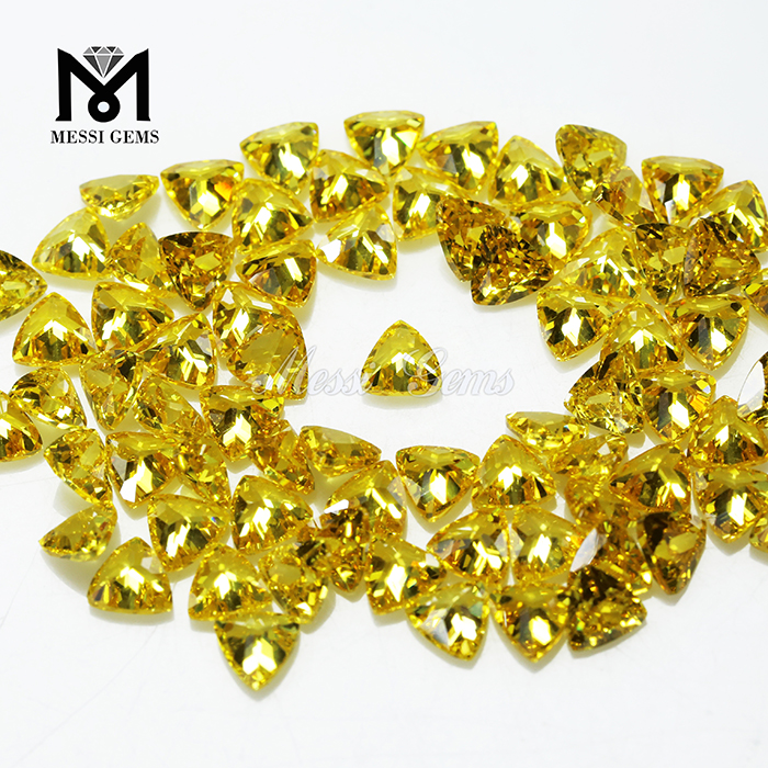 Fabricante billones Corte Amarillo Cubic Zirconia Piedras Sintéticas Cuadrado