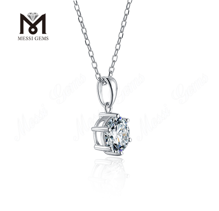 Colgante Messi Gems diseño clásico collar de plata 925 para mujer