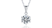 Messi Gems Classic Design Colgante 925 Collar de plata para mujer