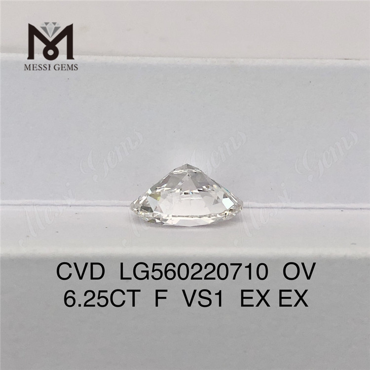 6.25CT F VS1 EX EX CVD OV diamante artificial más grande IGI precio al por mayor