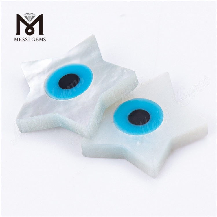Concha de ojo en forma de estrella de 8 mm-10 mm de nácar