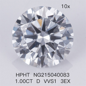 HPHT 1.00CT diamante artificial D VVS1 3EX Lab Diamonds