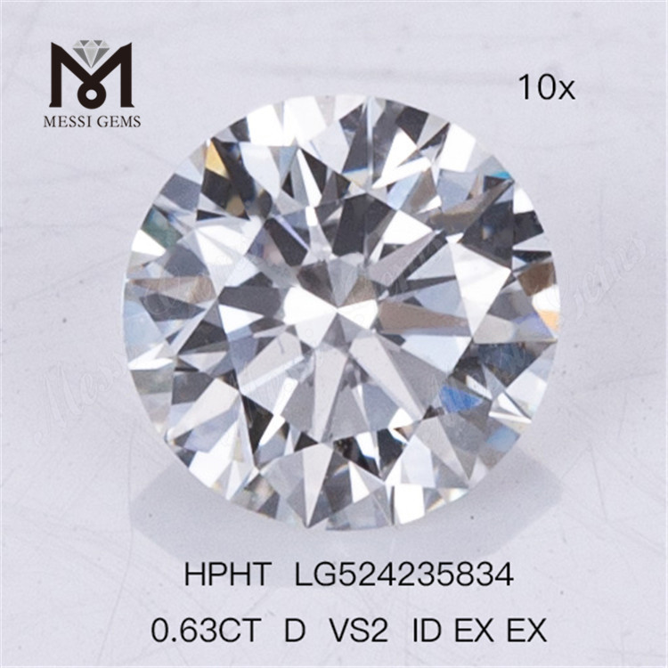 0.63CT D VS2 ID EX EX Diamantes de laboratorio Diamante de laboratorio HPHT 