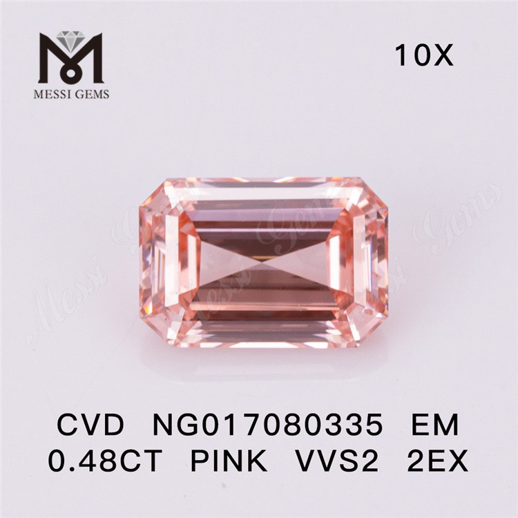 NG017080335 EM 0.48CT ROSA VVS2 2EX diamante de laboratorio CVD 