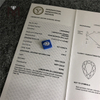 3.01CT F VVS2 VG VG CVD Forma de pera Diamante cultivado en laboratorio 