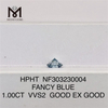 1CT VVS2 GOOD EX GOOD FANCY BLUE diamante de laboratorio al por mayor HPHT NF303230004