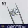  3.034CT F VS2 cvd diamante 3EX precio al por mayor de diamantes de laboratorio sueltos baratos