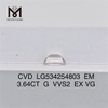 3.64CT G VVS2 EX VG EM mejores diamantes de laboratorio en línea CVD LG534254803
