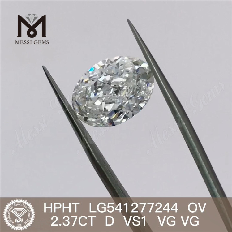 Diamantes de laboratorio D vs1 de 2,37 quilates Precio al por mayor de diamantes HPHT de 2 quilates