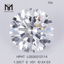 1.32CT E VS1 ID EX EX Diamante de laboratorio suelto redondo HPHT