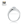 Anillos de hombre de joyería de plata 925 de alta calidad anillo de moissanita para hombre