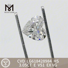 3.05CT E VS1 HS el diamante CVD cultivado en laboratorio más barato 丨Messigems LG618428984