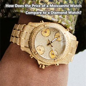 ¿Cómo se compara el precio de un reloj de moissanita con el de un reloj de diamantes?