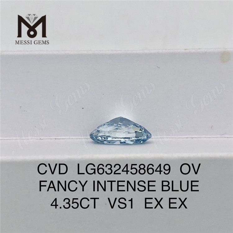 4.35CT VS1 CVD OV laboratorios de diamantes. AZUL INTENSO FANCY LG632458649 丨Messigems