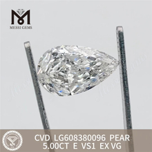 5.00CT PEAR E VS1 IGI precio de fábrica de diamantes fabricados 丨Messigems LG608380096 