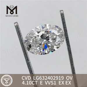 4.10CT E VVS1 OV EX EX CVD diamante suelto LG632402919