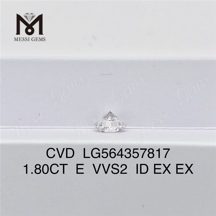 1.80CT E VVS2 ID EX EX vvs cvd diamante Diamantes creados en laboratorio CVD de alta calidad LG564357817