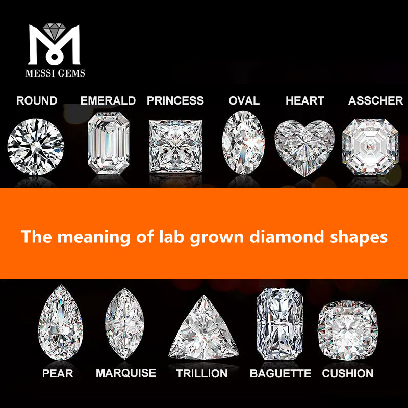 El significado de las formas de diamantes cultivadas en laboratorio 