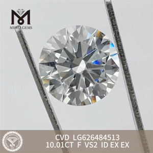 10.01CT F VS2 ID RD diamantes certificados igi a la venta CVD LG626484513 丨Messigems