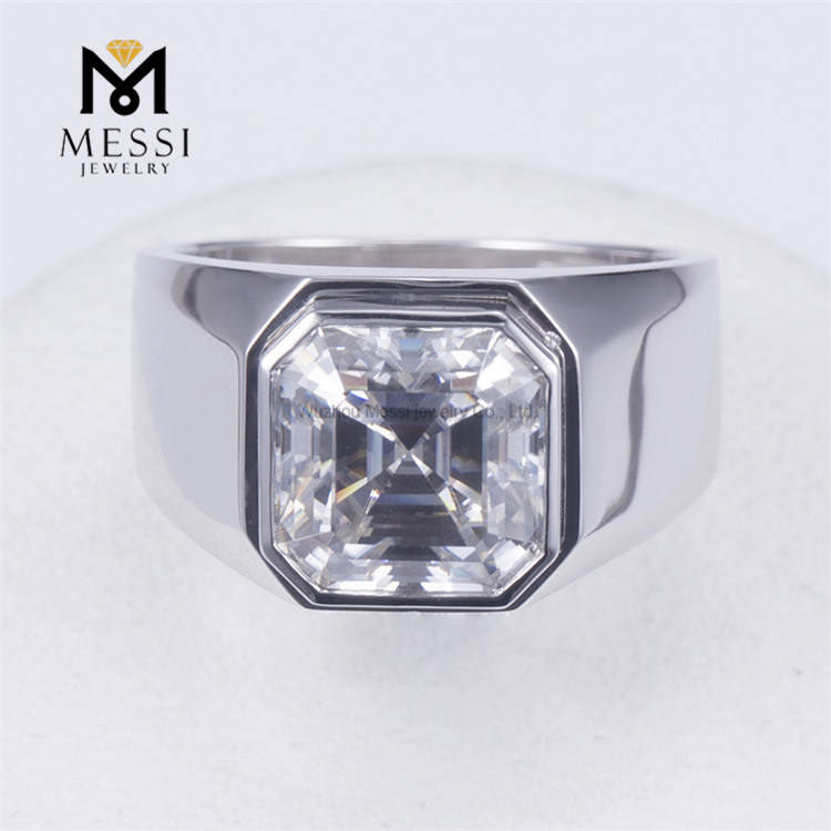 Anillo solitario de diamantes de laboratorio de 3 quilates Alianzas de boda para hombres Símbolos de compromiso para toda la vida
